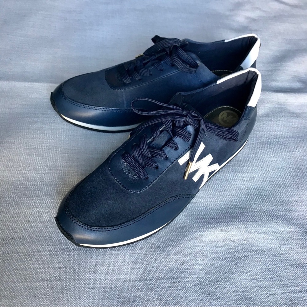 NWOT Michael Kors Navy Blue Tennis Shoes Sneakers